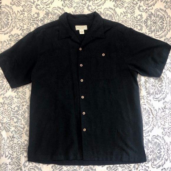 Mens Boca Classics Black Button Front Shirt - Picture 3 of 16